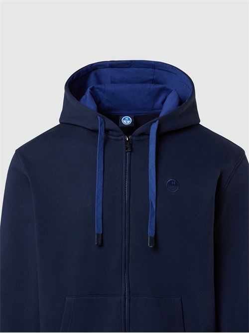 HOODED FULL ZIP SWEATSHIRT W/LOGO NORTH SAILS | 691260/802